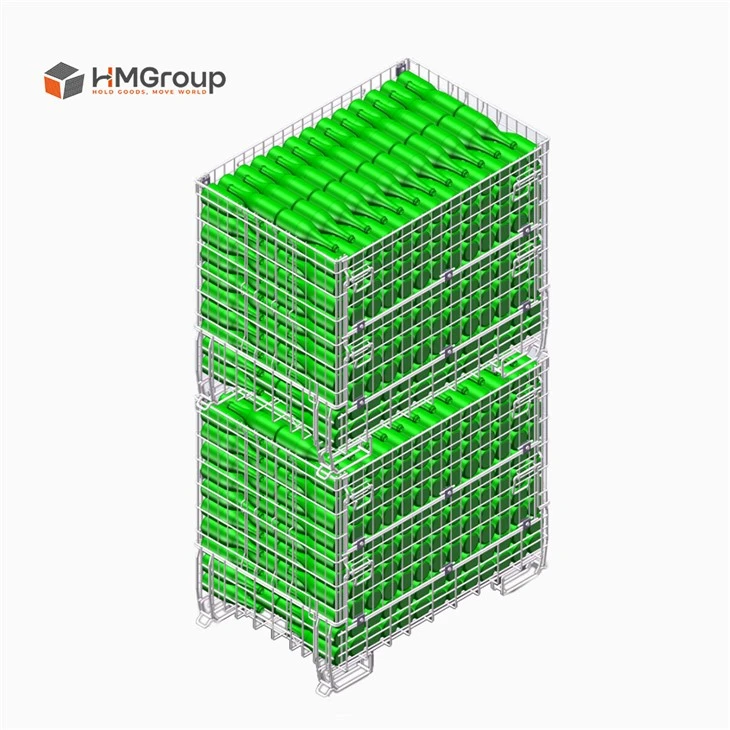 wine industry metal wire fruit container