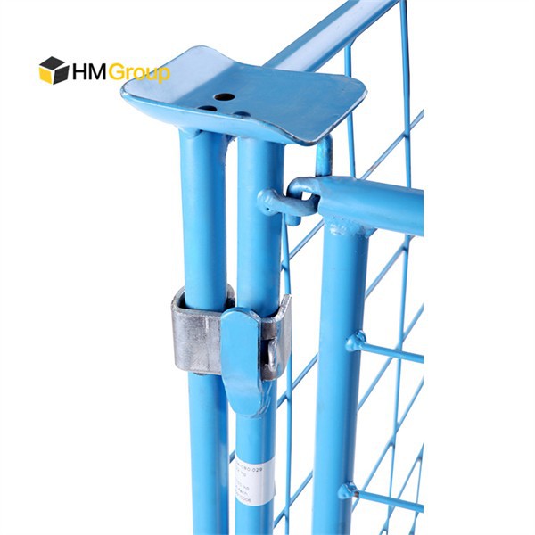 folding storage wire pallet cage